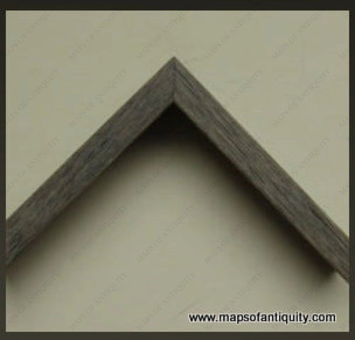 Custom-Conservation-Framing-Tall-Driftwood-Style-Frame,-Grey-color,-for-Small-Pieces,-up-to-12-x-14-inches--Custom-Maps-Of-Antiquity