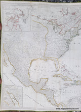 Load image into Gallery viewer, Left side of Large handsome map of North America covering from the Windward Islands in the Caribbean to Baha California and Newfoundland to the top of South America. Genuine-Antique-New-Map-North-America-with-West-India-Islands-Pownall-1783-Sayer-Bennett-Maps-Of-Antiquity
