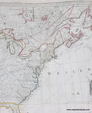 Load image into Gallery viewer, Part of Large handsome map of North America covering from the Windward Islands in the Caribbean to Baha California and Newfoundland to the top of South America. Genuine-Antique-New-Map-North-America-with-West-India-Islands-Pownall-1783-Sayer-Bennett-Maps-Of-Antiquity
