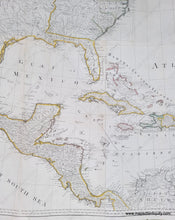 Load image into Gallery viewer, Part of Large handsome map of North America covering from the Windward Islands in the Caribbean to Baha California and Newfoundland to the top of South America. Genuine-Antique-New-Map-North-America-with-West-India-Islands-Pownall-1783-Sayer-Bennett-Maps-Of-Antiquity
