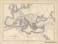 Genuine-Antique-Map-The-Provinces-of-the-Roman-Empire--A-D-119--1871-Hughes-Maps-Of-Antiquity