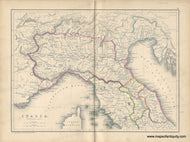 Genuine-Antique-Map-Italia-Northern-Part---Italy-in-Ancient-Times-1871-Hughes-Maps-Of-Antiquity