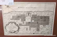 Load image into Gallery viewer, 1773 - Plan De La Ville Buenos-Aires Antique Map Genuine
