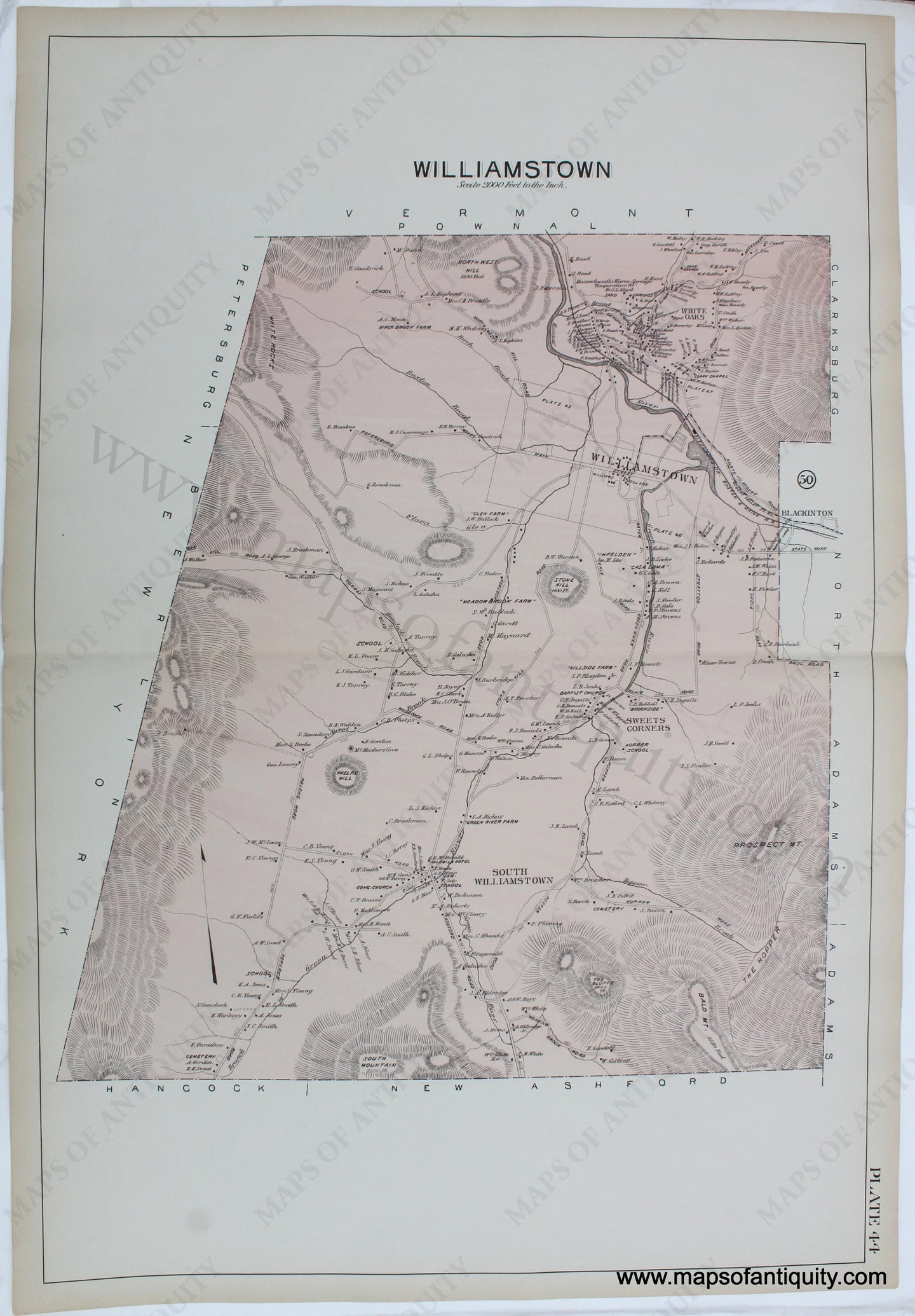 Antique-Map-Berkshire-county-Massachusetts-Williamstown-1904-Barnes-Farnham-1900s-Maps-of-Antiquity