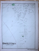 Load image into Gallery viewer, Antique-Hand-Colored-Map-Hopkinton-North-and-South-Woodville-Hayden-Row-(MA)-Middlesex--1875-Beers-Maps-Of-Antiquity
