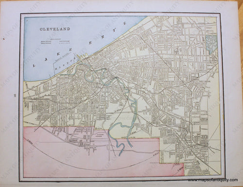 Antique-Map-United-States-Ohio-Cleveland-Columbus-Cram-1898