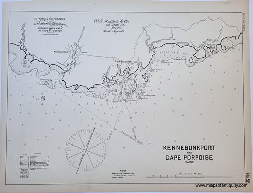 Genuine-Antique-Nautical-Chart-Antique-Map-Kennebunkport-and-Cape-Porpoise-Maine-1908-Eldridge-Maps-Of-Antiquity