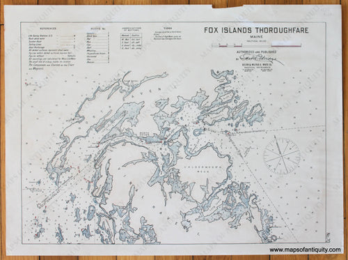 Antique-Map-Fox-Islands-Thoroughfare-Maine