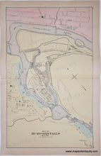 Load image into Gallery viewer, 1895 - Casco Bay from Broad Sound to Cape Elizabeth Light and the Timber Lands of Maine No. 1 / Eastport Village / Rumford Falls - Antique Map

