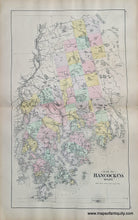 Load image into Gallery viewer, MAI074-Antique-Map-Hancock-County-Maine-1884
