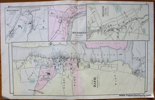 Antique-Maps-City-of-Bath-Villages-of-Winthrop-Richmond-Dexter-Maine