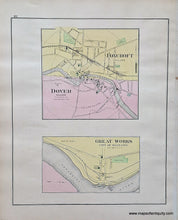 Load image into Gallery viewer, Double-sided sheet with Piscataquis County, Maine, Sorrento, Bucksport, South Berwick, Foxcroft, Dover, and the Great Works of Oldtown - Antique Map
