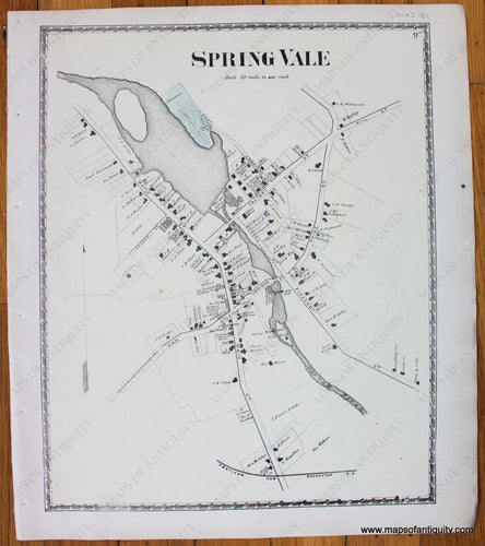 Spring-Vale-York-County-Maine-Antique-Map-1872-Sanford-Everts-1870s-1800s-19th-century-Maps-of-Antiquity