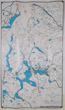 Load image into Gallery viewer, 1951 - The Rangeley Lakes Region Maine Vintage Map Genuine
