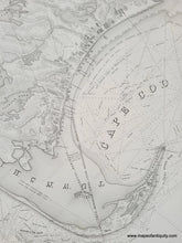 Load image into Gallery viewer, Black-and-White-Antique-Map-in-Four-Sections-A-Map-of-the-Extremity-of-Cape-Cod-Including-the-Townships-of-Provincetown-&amp;-Truro-with-a-Chart-of-Their-Sea-Coast-and-of-Cape-Cod-Harbour-State-of-Massachusetts.-**********-US-Massachusetts-Cape-Cod-and-Islands-1836-U.S.-Topographical-Engineers-Maps-Of-Antiquity
