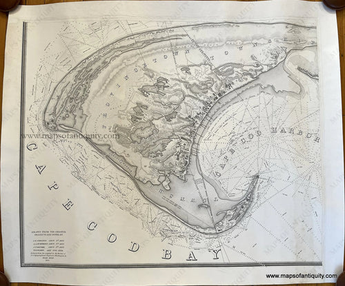 Antique-Map-of-the-Extremity-of-Cape-Cod-Including-the-Townships-of-Provincetown-&-Truro-with-a-Chart-of-Their-Sea-Coast-and-of-Cape-Cod-Harbour-State-of-Massachusetts.