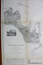 Load image into Gallery viewer, 1859 - Muskeget Channel Massachusetts Antique Chart Genuine Coastal Report
