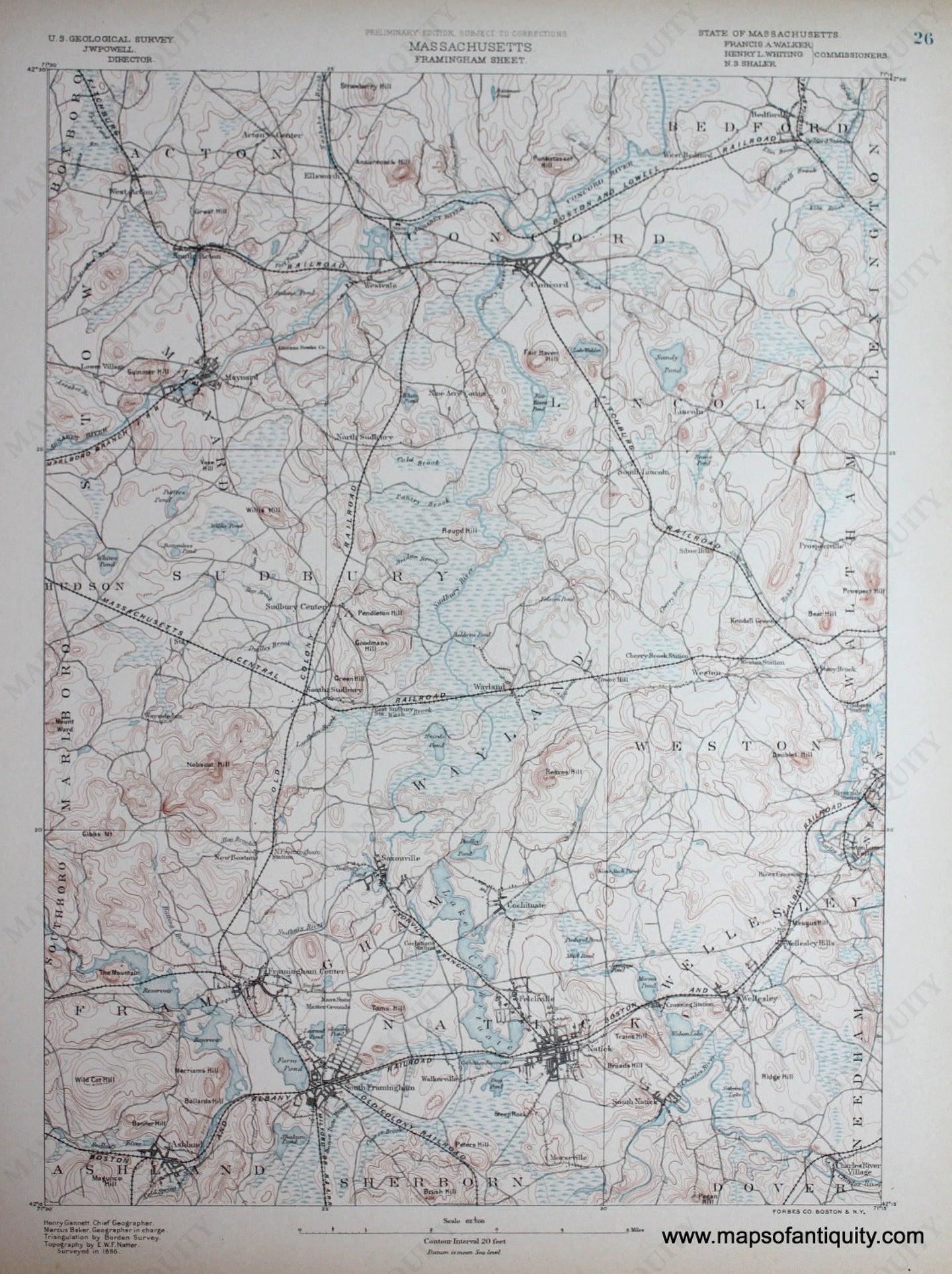 Topographical-Map-MA-Framingham-sheet-antique-topo-map--United-States-Massachusetts-General-1890-USGS-Maps-Of-Antiquity