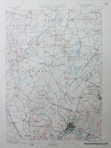 Topographical-Map-MA/NH-Haverhill-sheet-antique-topo-map-United-States-Massachusetts-General-1890-USGS-Maps-Of-Antiquity