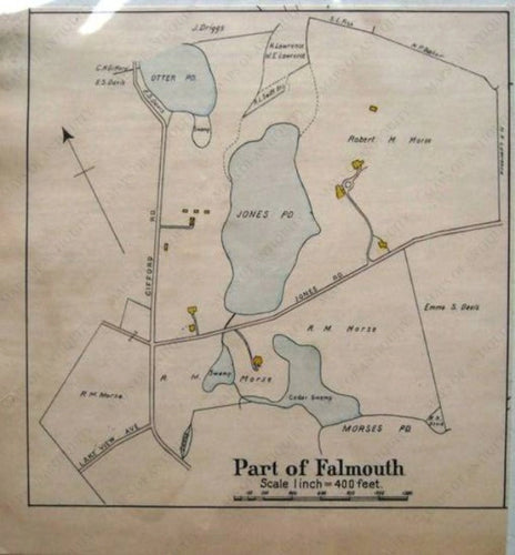 Hand-Colored-Falmouth-Massachusetts-Cape-Cod-and-Islands-1906-Walker-Maps-Of-Antiquity