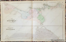 Load image into Gallery viewer, 1879 - Double-Sided Sheet With Three Maps: Nantasket Beach/Hull/Downer Landing (Ma) Antique Map
