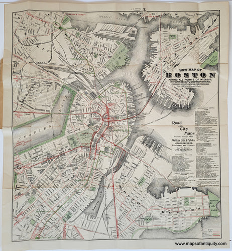 Antique-City-Map-The-New-Map-of-Boston--Boston-1883-Walker-Maps-Of-Antiquity