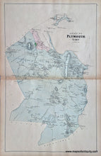 Load image into Gallery viewer, 1879 - Plymouth  (MA) - Antique Map

