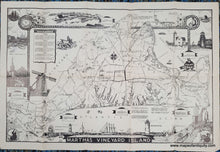 Load image into Gallery viewer, 1940 - Martha&#39;s Vineyard Island - Antique Pictorial Map (small)
