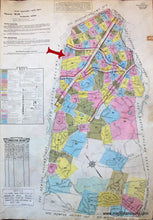 Load image into Gallery viewer, 1925 - Brookline Mass. Wards 22 And 23 Antique Map Genuine Hand-Colored
