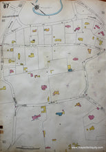 Load image into Gallery viewer, 1925 - Brookline Mass. Wards 86 And 87 Antique Map Genuine Hand-Colored
