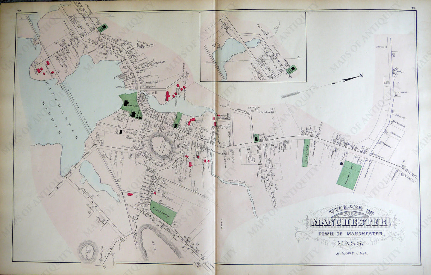 Antique-Hand-Colored-Map-Manchester-and-Amesbury-Ferry-and-Salisbury-Point-Massachusetts-United-States-Massachusetts-1884-Walker-Maps-Of-Antiquity