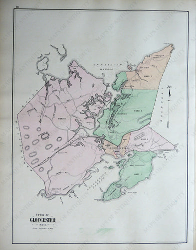 Antique-Hand-Colored-Map-Rockport-and-Gloucester-Massachusetts-United-States-Massachusetts-1884-Walker-Maps-Of-Antiquity