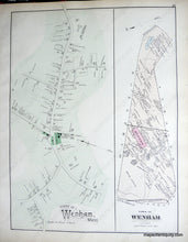 Load image into Gallery viewer, 1884 - Ipswich Rowley And Wenham Massachusetts Antique Map Genuine Hand-Colored
