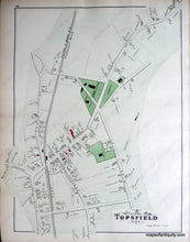 Load image into Gallery viewer, 1884 - Ipswich And Topsfield Massachusetts Antique Map Genuine Hand-Colored
