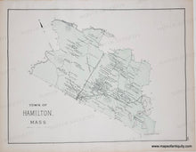 Load image into Gallery viewer, 1884 - Double-sided map: Village of Essex / Towns of Essex and Hamilton, Massachusetts - Antique Map
