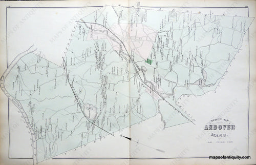 Antique-Map-Boxford-Andover-Frye-Village-and-Ballardvale-Massachusetts