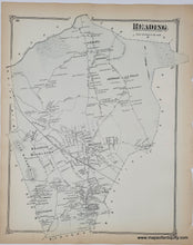 Load image into Gallery viewer, 1875 - Double-sided map: North Reading and Town of Reading (MA) - Antique Map
