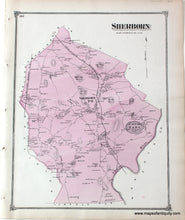 Load image into Gallery viewer, Antique-Hand-Colored-Map-Town-of-Hopkinton-verso-Town-of-Sherborn-(MA)-******-Massachusetts--1875-Beers-Maps-Of-Antiquity
