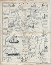 Load image into Gallery viewer, 1937 - Map of Wellfleet Cape Cod Mass - Antique Map
