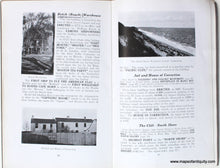 Load image into Gallery viewer, Antique Guide to Nantucket travel booklet published in 1918 by J.H. Robinson Pages with text and images of buildings on Nantucket
