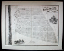 Load image into Gallery viewer, Framed-Antique-Printed-Color-Map-Plan-of-Lagoon-Heights-Martha&#39;s-Vineyard-Mass.---framed-map-United-States-Massachusetts-1873-Bufford-Maps-Of-Antiquity
