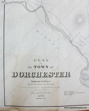 Load image into Gallery viewer, 1870 - Plan Of The Town Dorchester Antique Map Genuine
