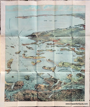 Load image into Gallery viewer, Antique-Map-Boston-Harbor-Bird&#39;s-Eye-View-Map-Walker-1905-Chromolithograph-color-Massachusetts-Maps-of-Antiquity
