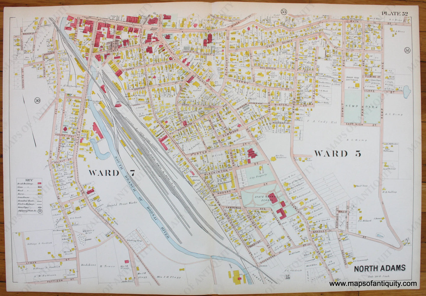 Antique-Map-Berkshire-county-Massachusetts-North-Adams-1904-Barnes-Farnham-1900s-Maps-of-Antiquity