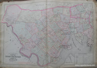 Antique-Map-Outline-and-Index-Map-of-Dorcester-Ward-24-City-of-Boston-Bromley-1894-Maps-Of-Antiquity