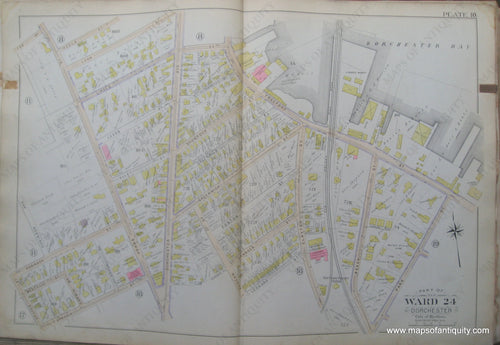 Antique-Map-Plate-10-Part-of-Ward-24-Dorchester-City-of-Boston-Bromley-1894-Maps-Of-Antiquity