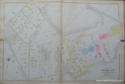 Antique-Map-Plate-19-Part-of-Ward-24-Dorchester-City-of-Boston-Bromley-1894-Maps-Of-Antiquity