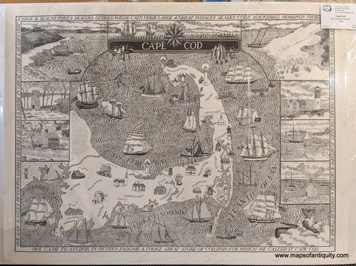 Vintage-Map-Cape-Cod-1978-Consuelo-Joerns-Maps-of-Antiquity