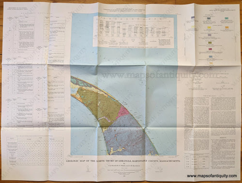 Vintage-Geologic-Map-Geologic-Map-of-the-North-Truro-Quadrangle-Barnstable-County-Cape-Cod-Massachusetts-Massachusetts-Cape-Cod-1967-US-Geological-Survey-Maps-Of-Antiquity-1800s-19th-century