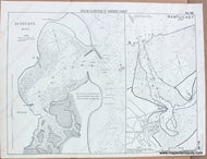 1910 - Scituate, Mass. Nantucket, Mass. - Antique Chart